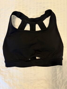Alphalete Black Racerback Cutout Sports Bra